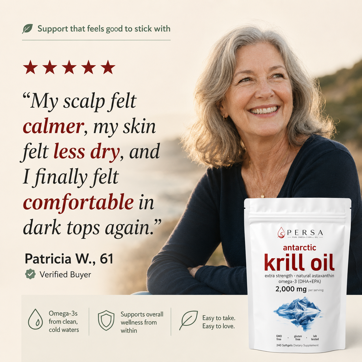92% Reported Real Results With Antarctic Krill Oil